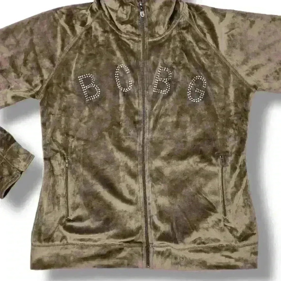 NWT BCBG MAXAZRIA VELOUR TRACK JACKET - Picture 2 of 7